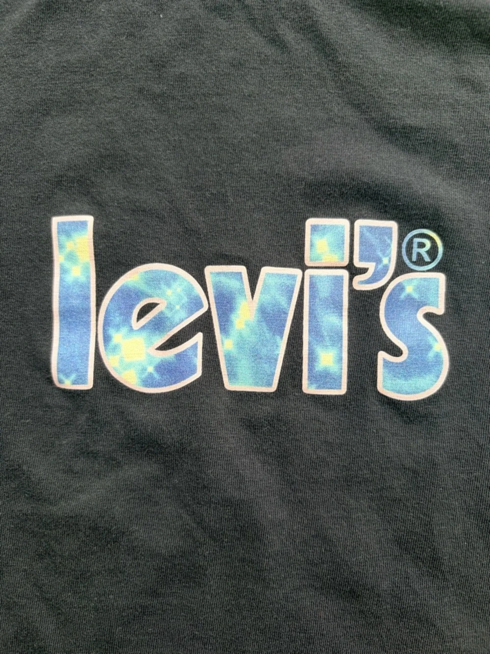 Levi’s The Perfect Tee Black Graphic Logo T-Shirt Women’s Small - Picture 2 of 7